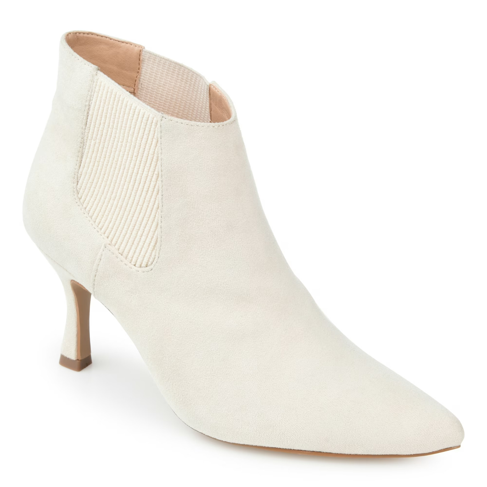 Journee Collection Women’s Tru Comfort Foam Elitta Bootie, Ivory, US 8