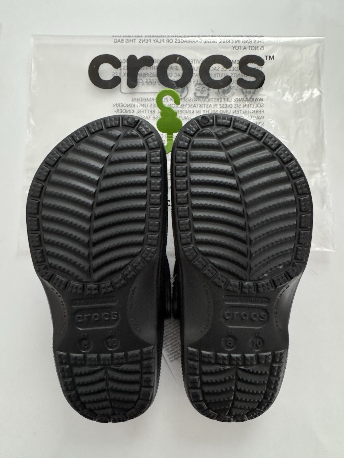 NWT Crocs Baya Lined Clog Black Size M8 W10 Style 205969-060