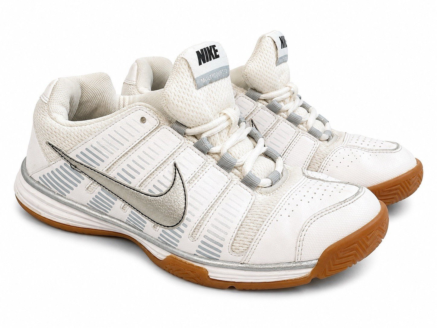 Nike Multicourt 9 Men’s Low Top Sneakers White/Gray Gum 366628-101