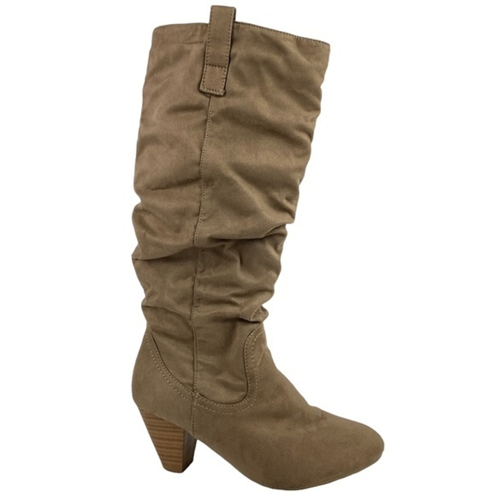 Call It Spring Heeled Boots Womens Size 7 Tan Zipper Long Boots