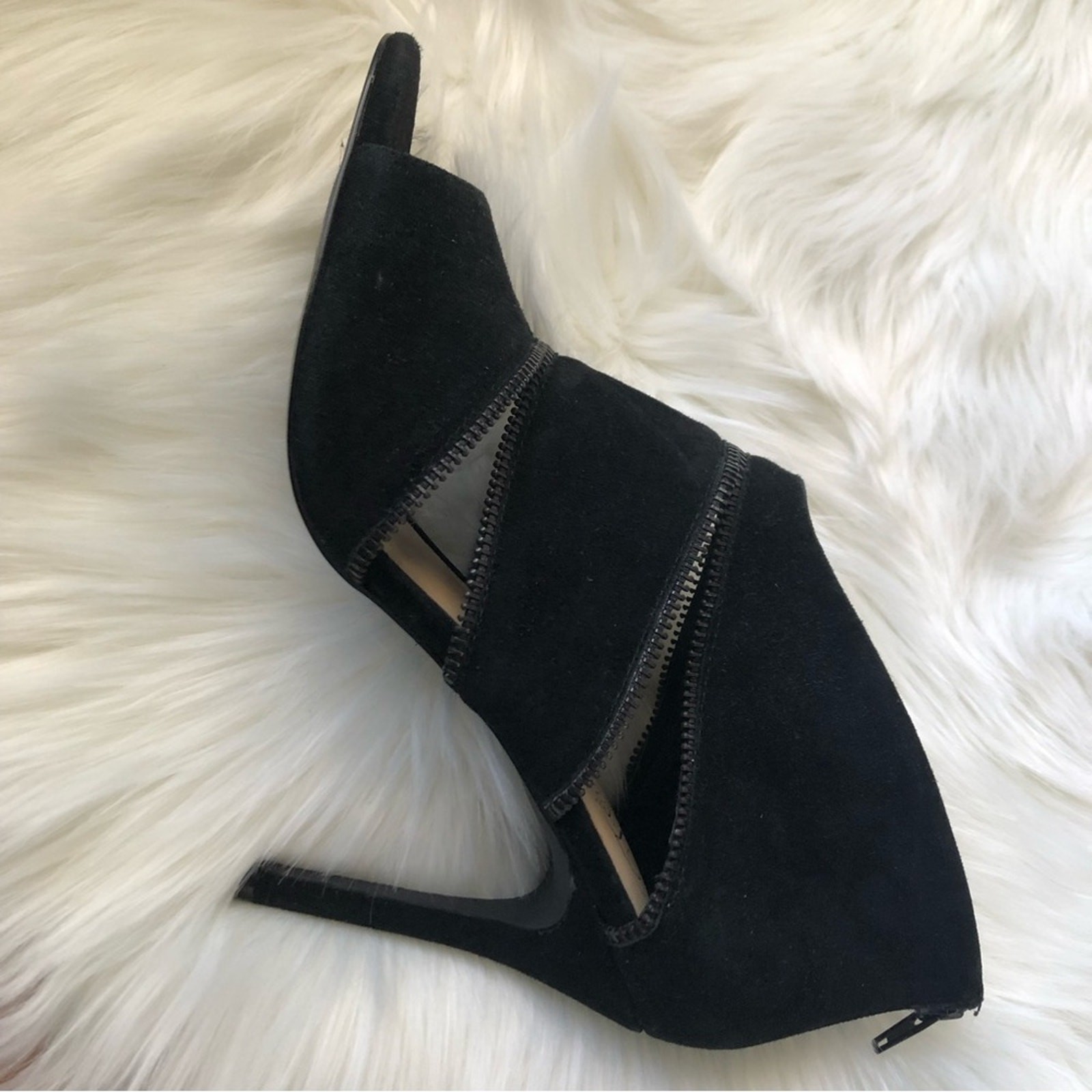 Fergie Amelia Suede High Heeled Sandals 10