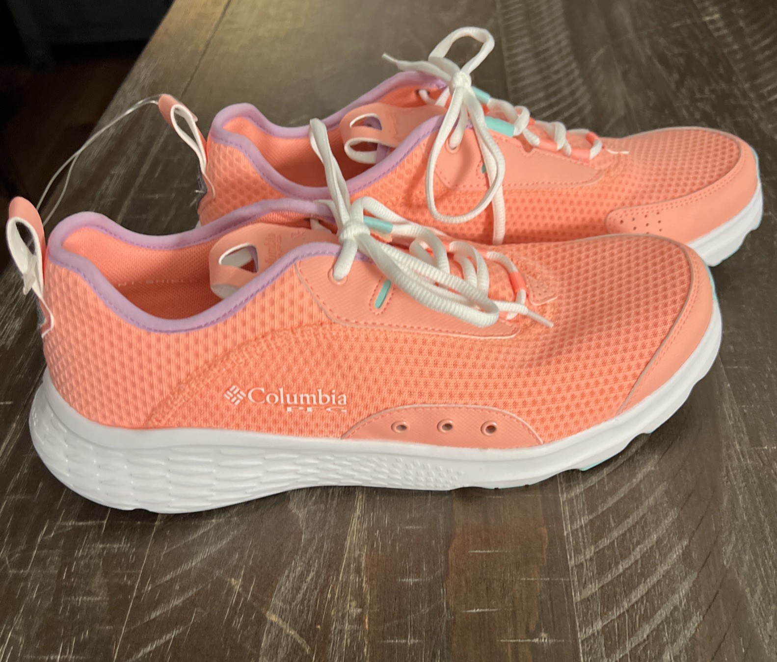 Columbia PFG Women’s Castback Shoes Size 12. Techlite Eco. Tiki Pink/Gulf Stream