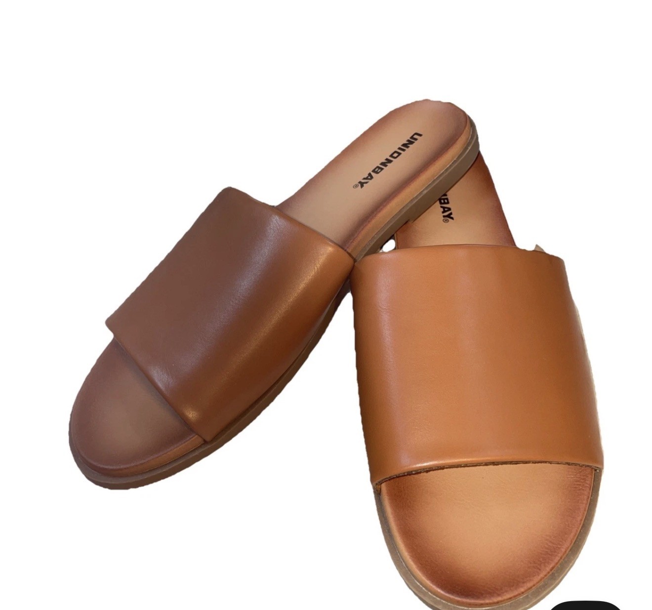 UnionBay Renee Women’s Soft Brown Comfort Slip On Slide Sandal Size 10