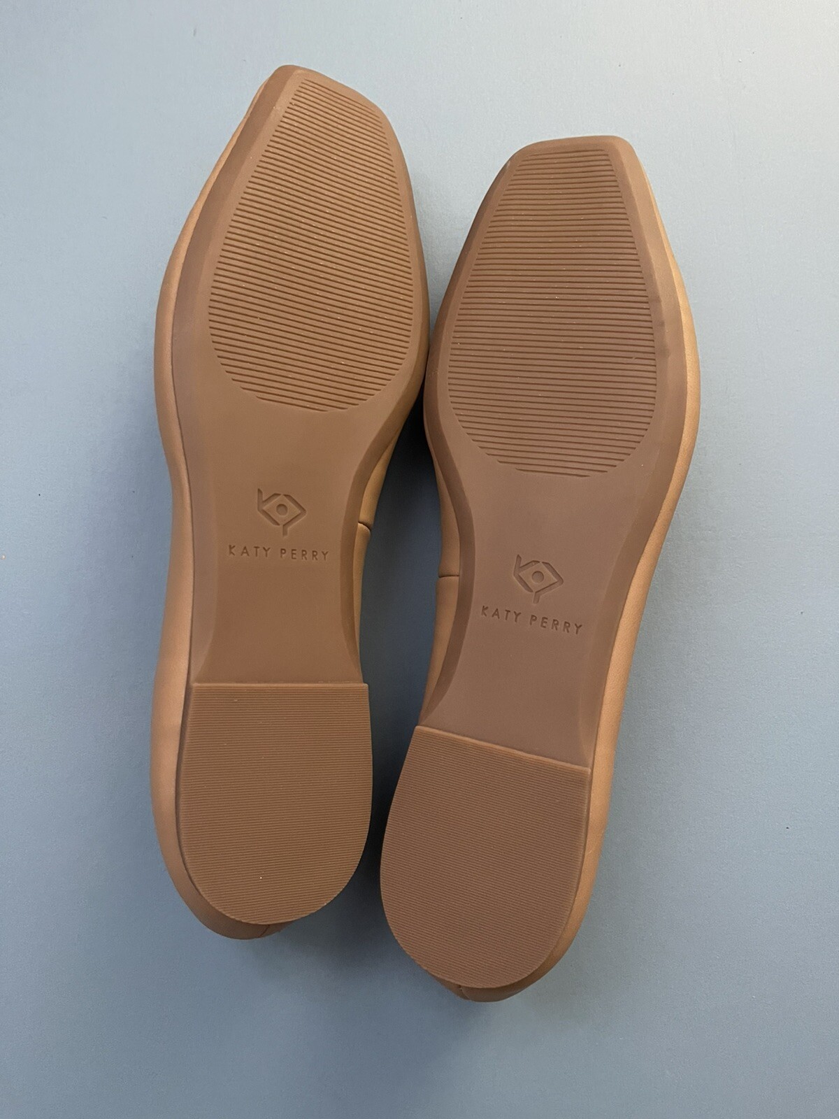 Katy Perry Womens THE EVIE STUD Nude Beige Ballet Flats 9 9.5 Medium (B,M)