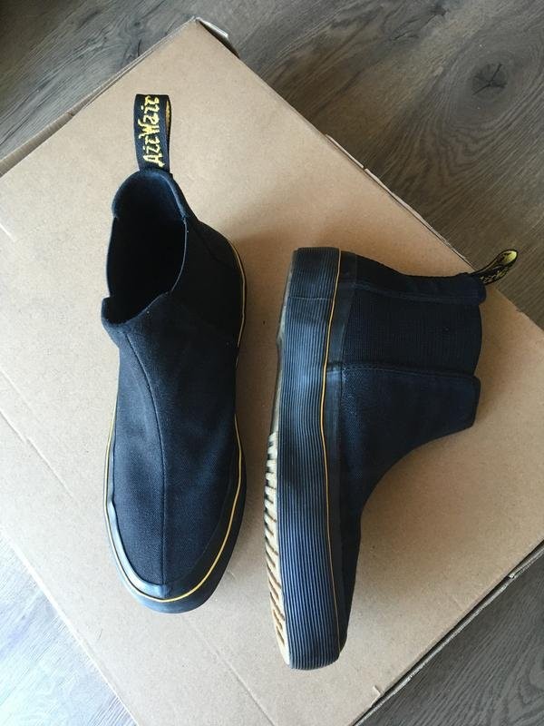 Women Dr. Martens Boots Black Textile 38
