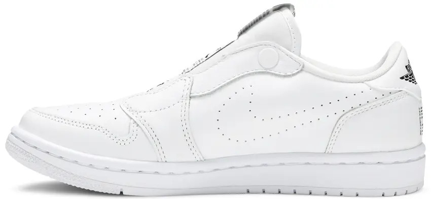 Womens’ Air Jordan 1 Retro Low Slip on Shoes – White/Black