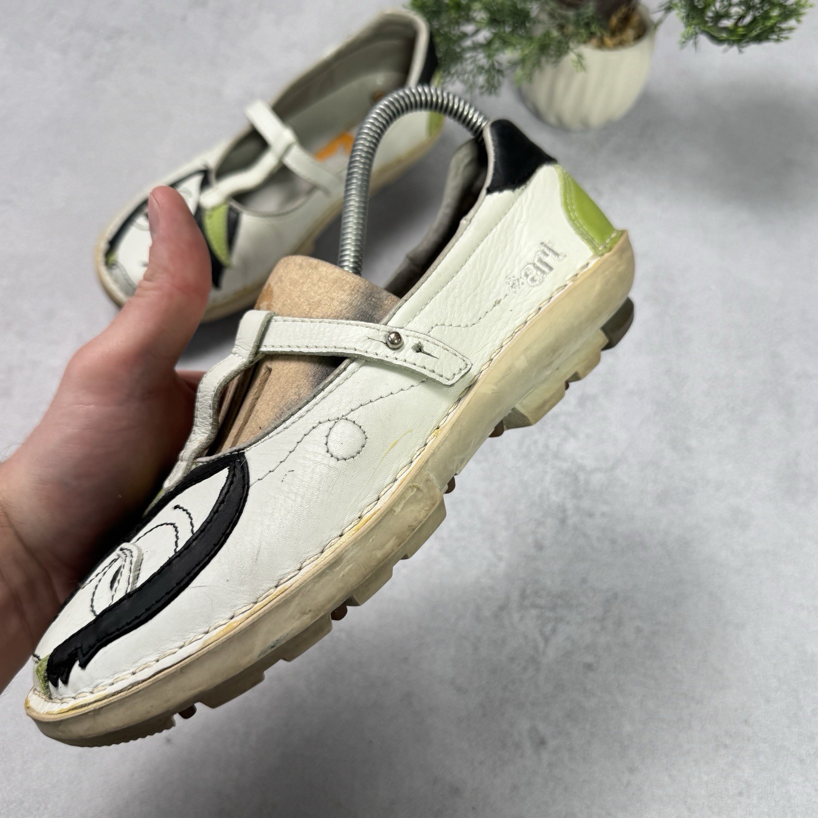 Vintage The Art Women Balerina Chuncky Shoes Flats Sandals EU 38 US 8