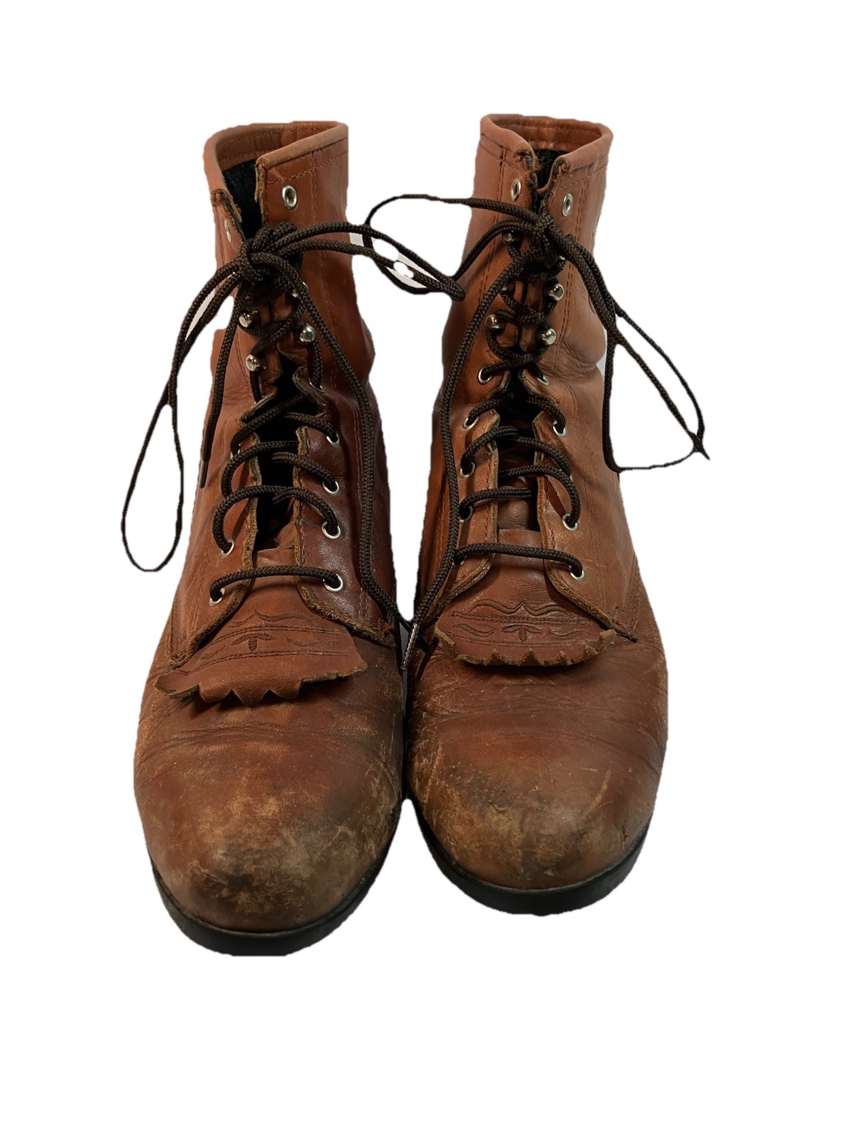 Ariat ATS Packer Cowgirl Cowboy Boots Work Rodeo Sz 9.5 Brown Leather