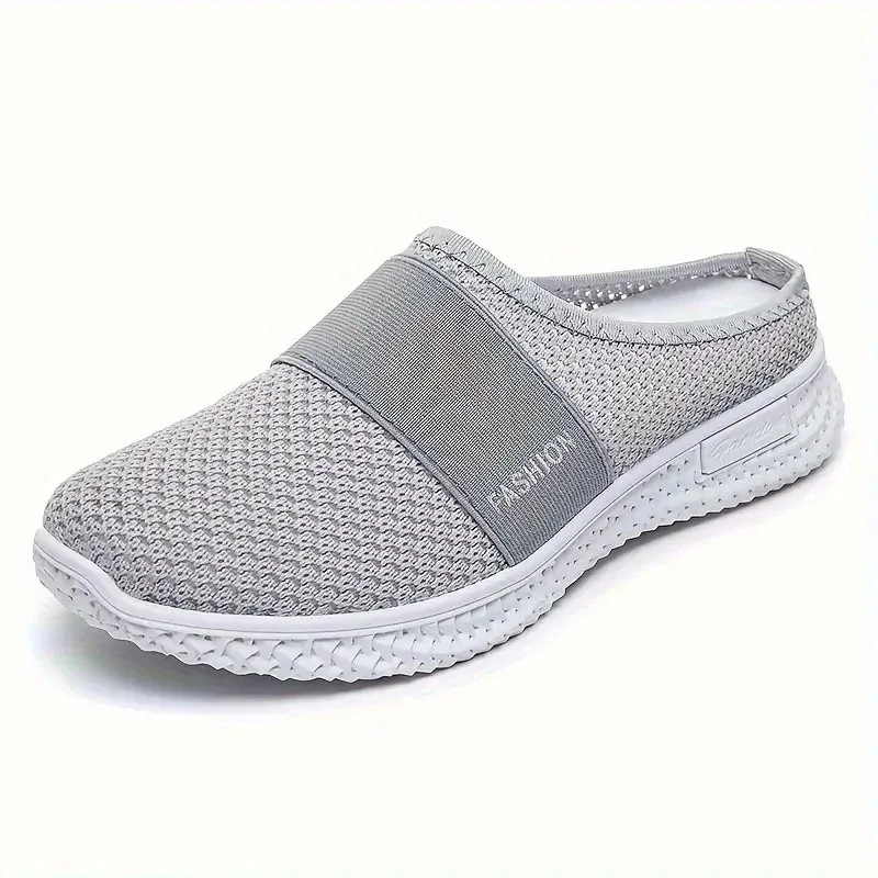 Mules de Mujer Color Sólido Zapatos de Verano Zapatillas Cómodas y Transpirables