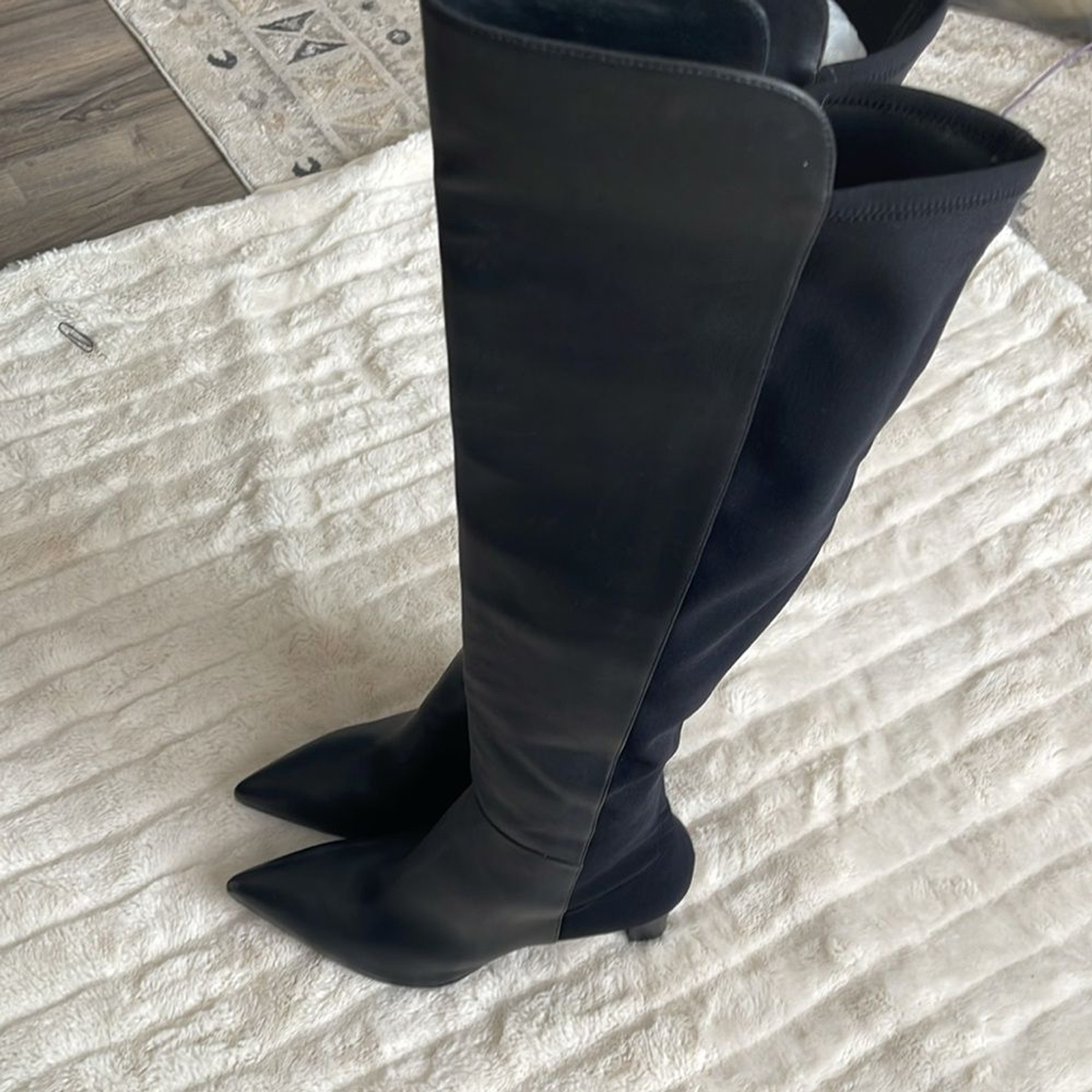 Stuart Weitzman Bobbie 75 Thigh High Leather Boots, NWT!! Size: 11.5, Black