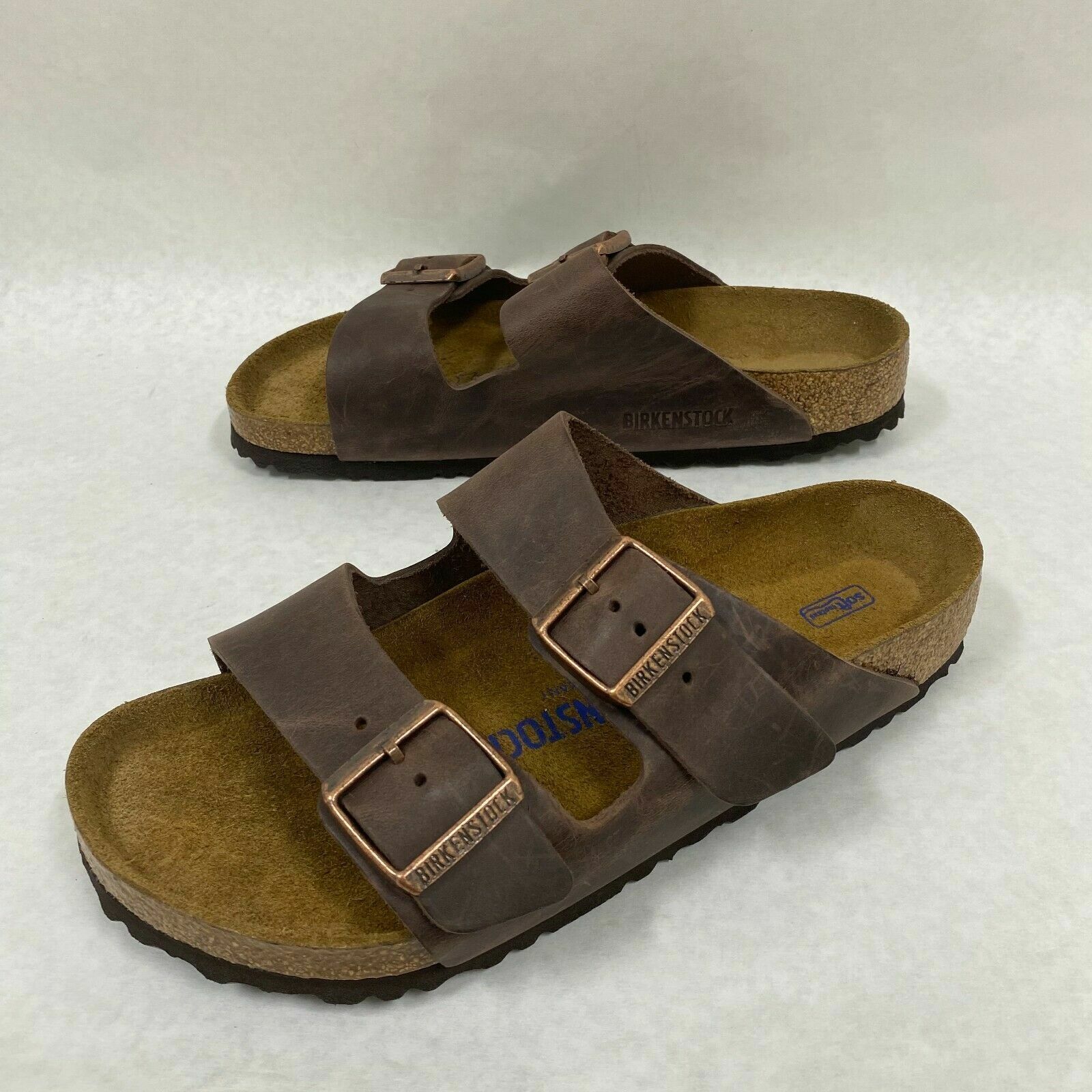 Birkenstock New w/o Box Arizona Habana Oiled Leather Soft Footbed N -Select Size