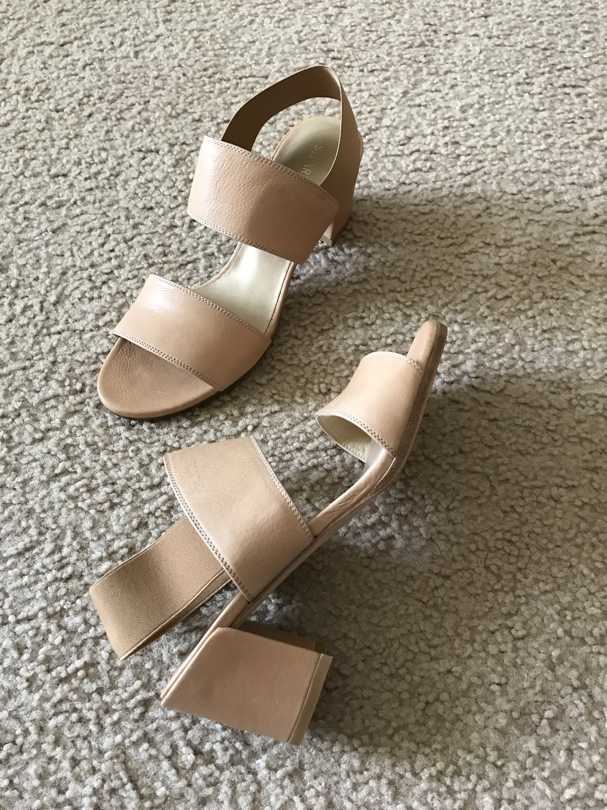 NIB Stuart Weitzman Access block heel Sandal PECAN CALF 6 7 7.5 8
