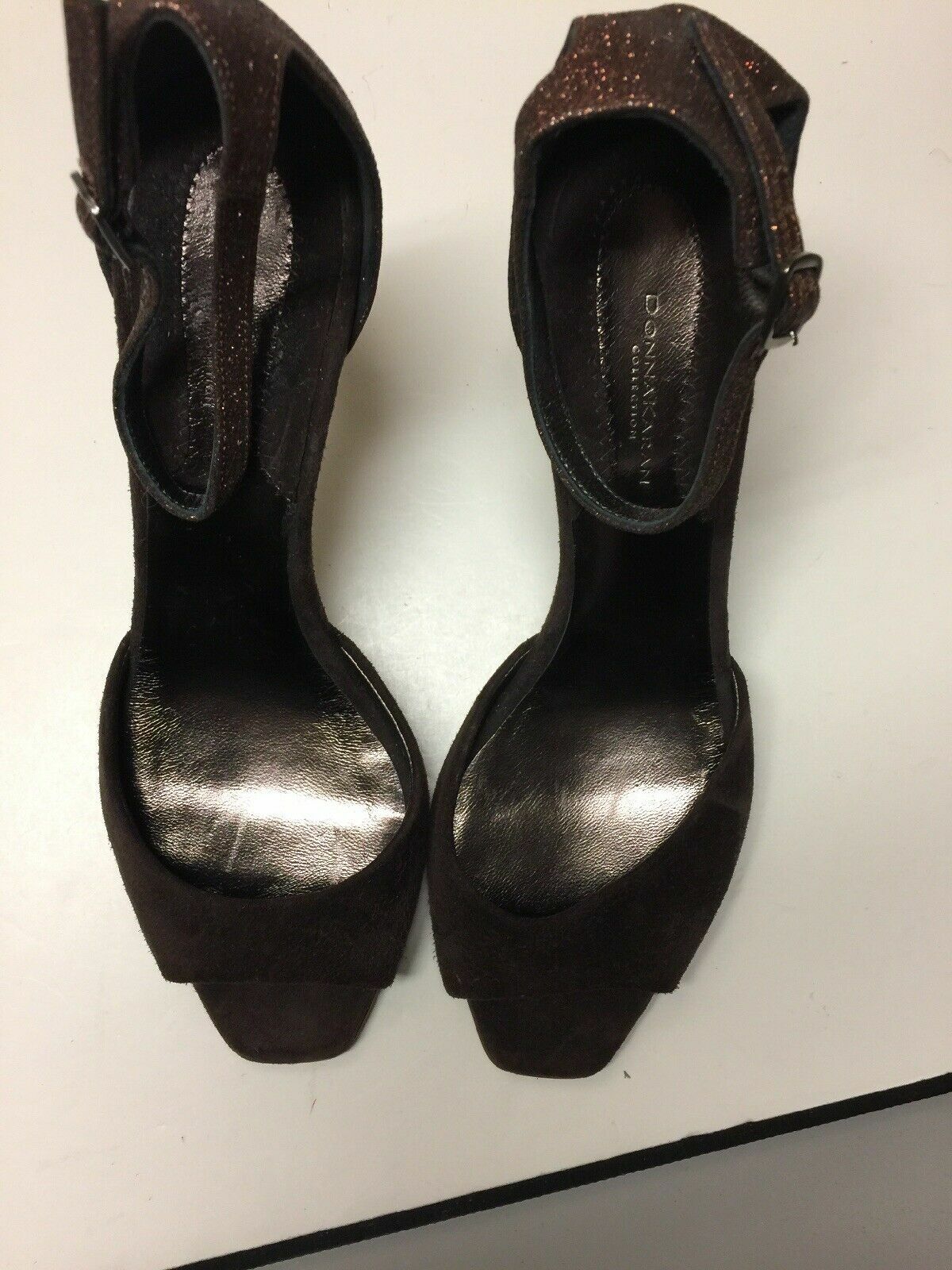 DonnaKaran Ladies Shoes 3 In Heel Open Toe Ankle Strap Size Euto 36 USA 6 A201ss