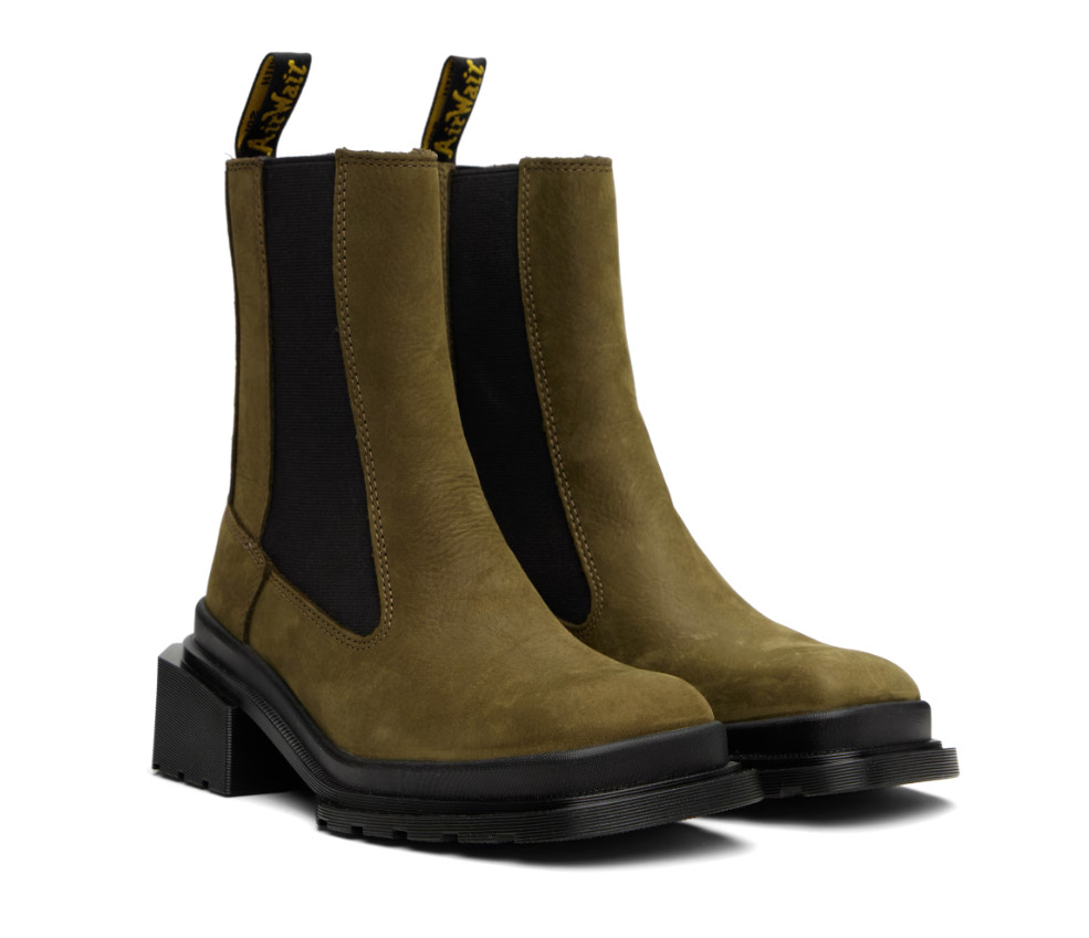 Dr Martens MAYBOLE SQUARE TOE TALL CHELSEA BOOTS MSRP$260 GORGEOUS & CHIC