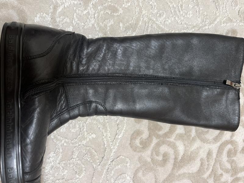 Women Baldinini boots black leather 36.5 #5G0F