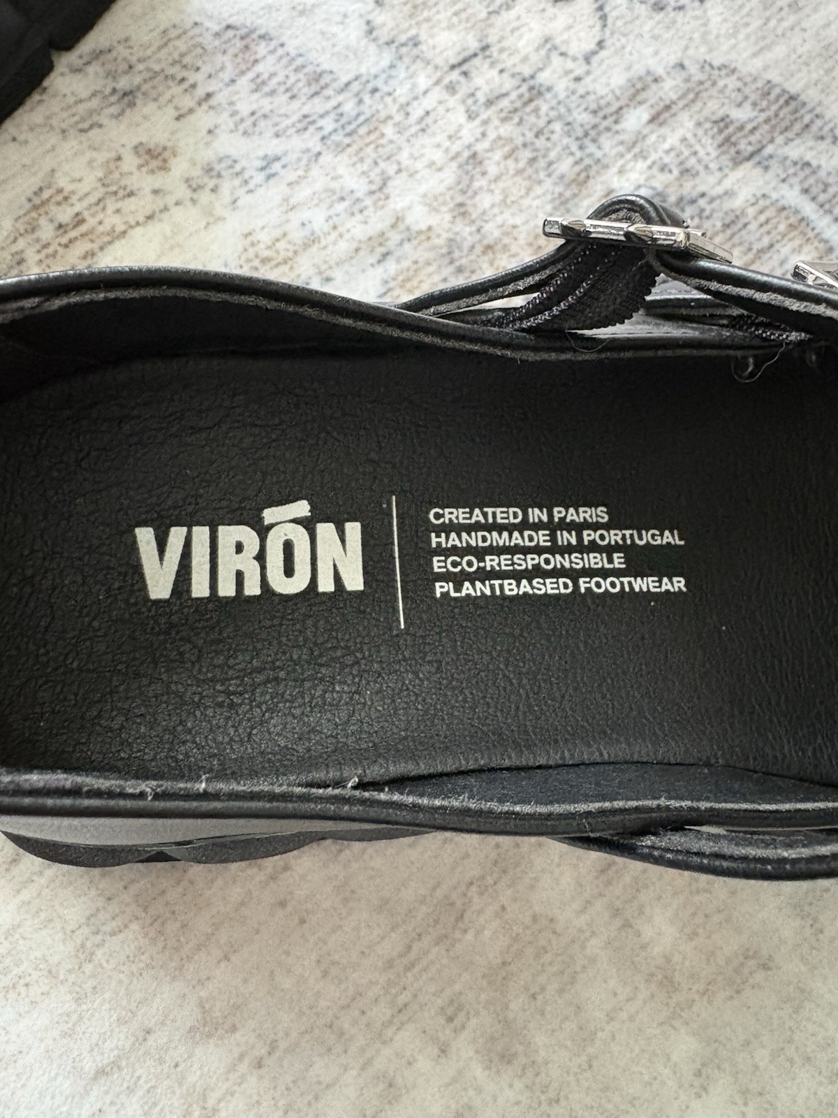 Virón Women’s Black 2001 Apple Mary Jane Loafers Oxford Shoes Size 37 US 7 7.5