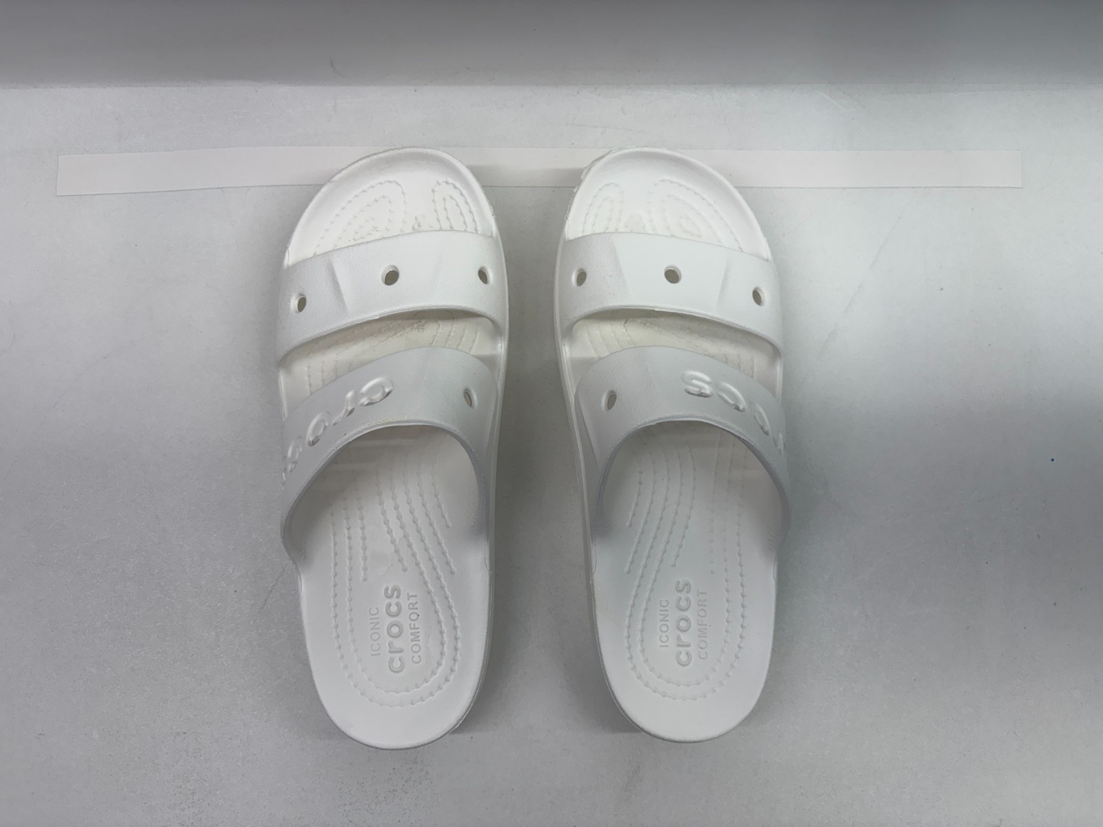 crocs baya platform slide scandals women size 6 – white