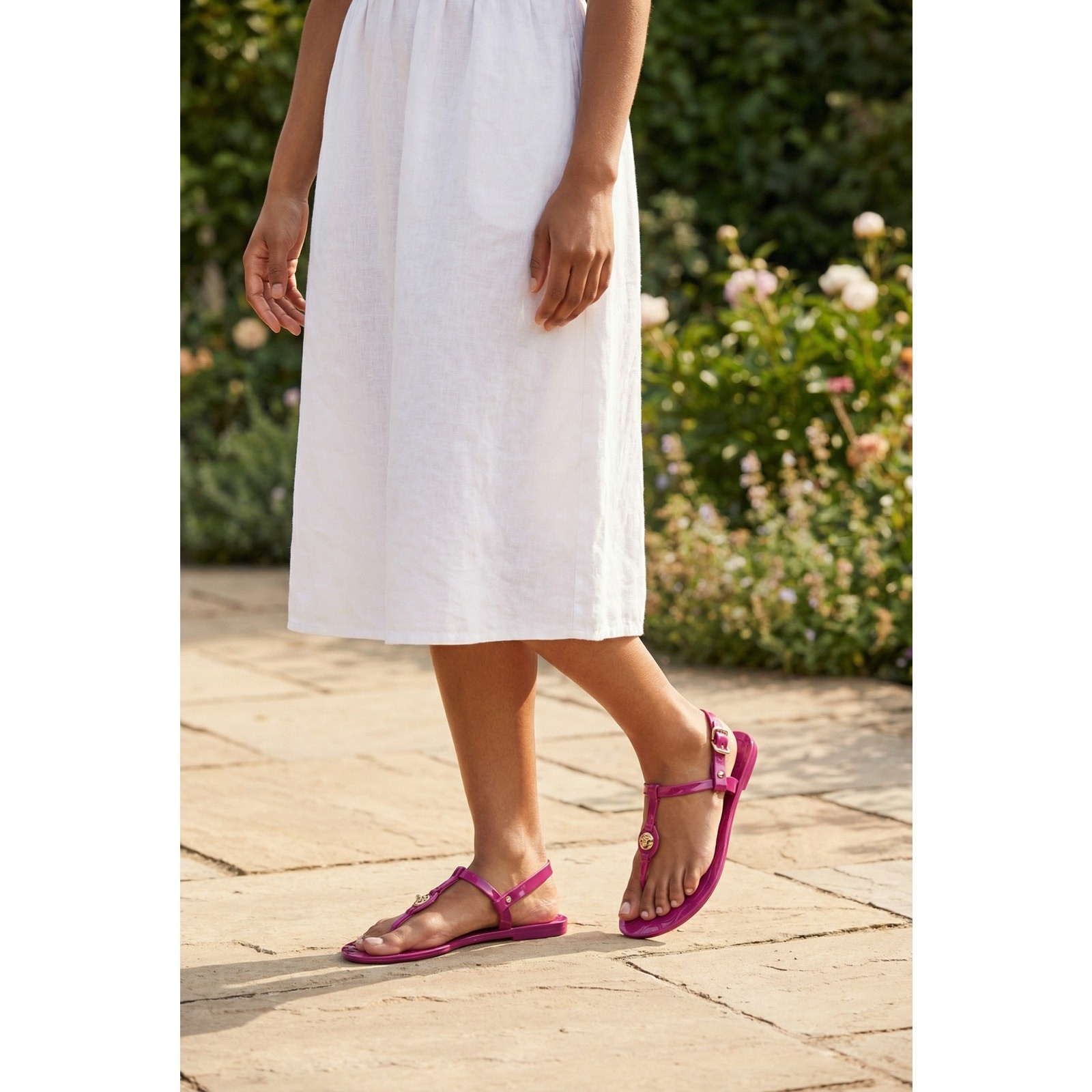 Coach A8875 Pier Jelly Thong Sandal Size 5B