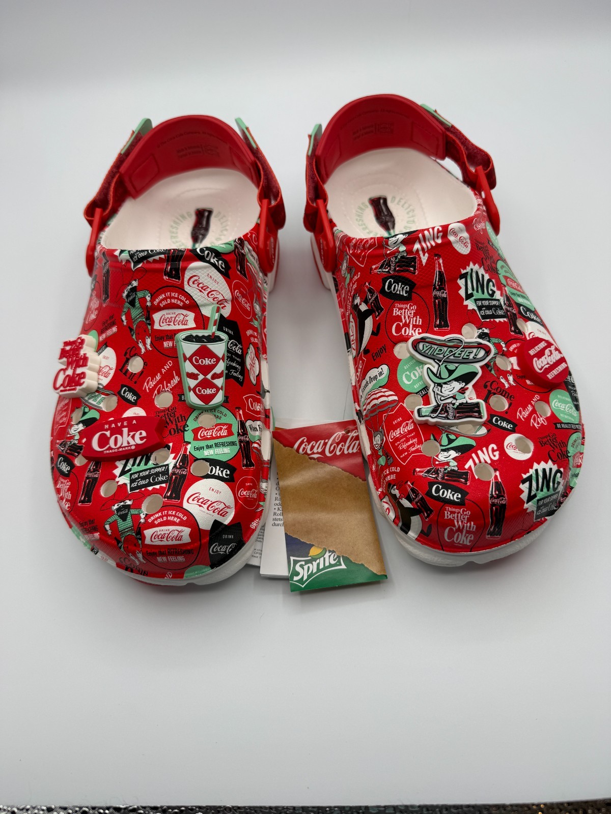 Crocs Coca Cola/Sprite All Terrain Clogs M8/W10 NWT (B-50)