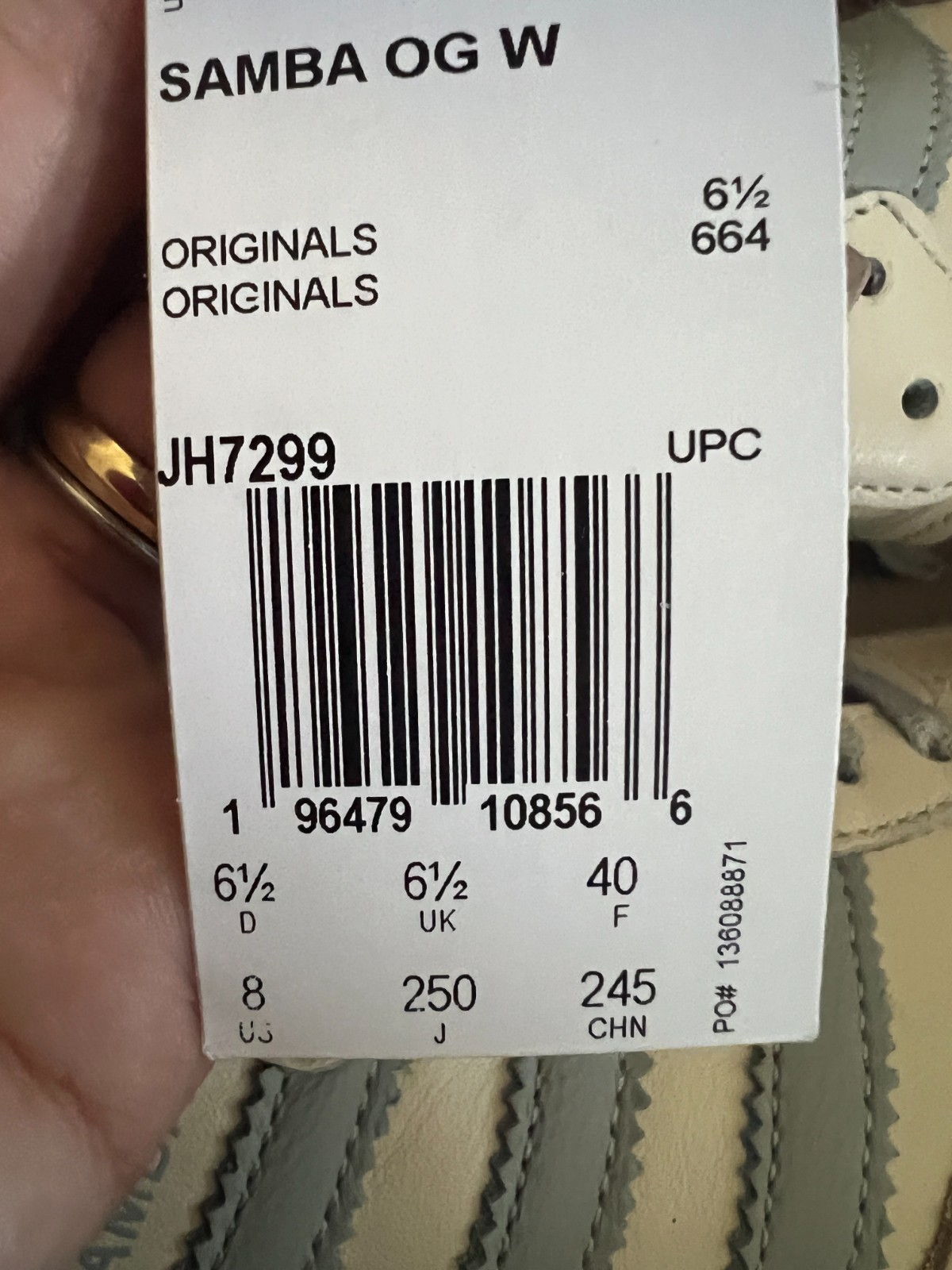 New ADIDAS Samba womens WHITE Gum sneakers Retro Terrace sport shoes JH7299
