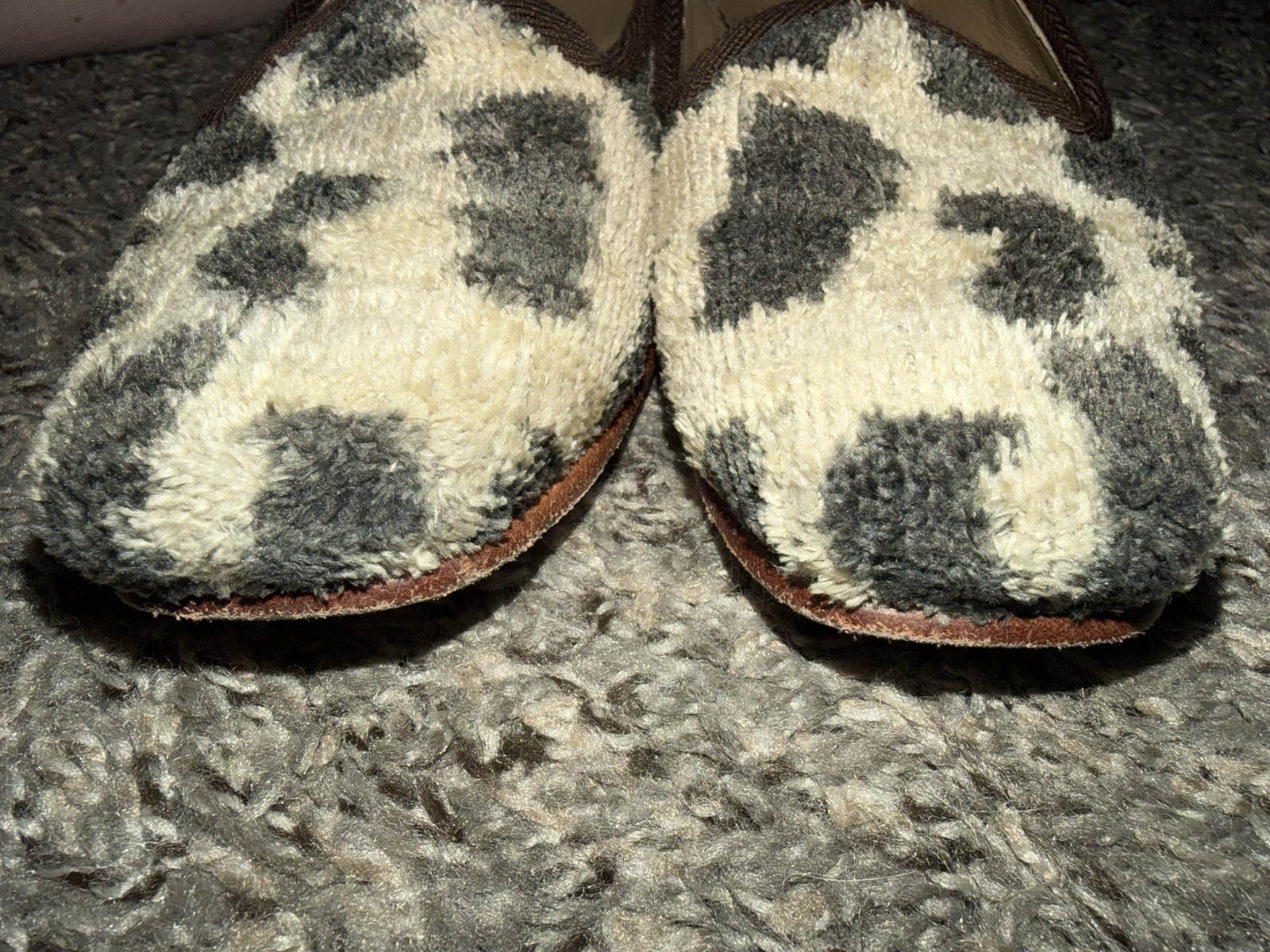 Artemis Design Co Kilim Stitched Wool Loafers Flats Sz 38 Made In Turkey Leopard