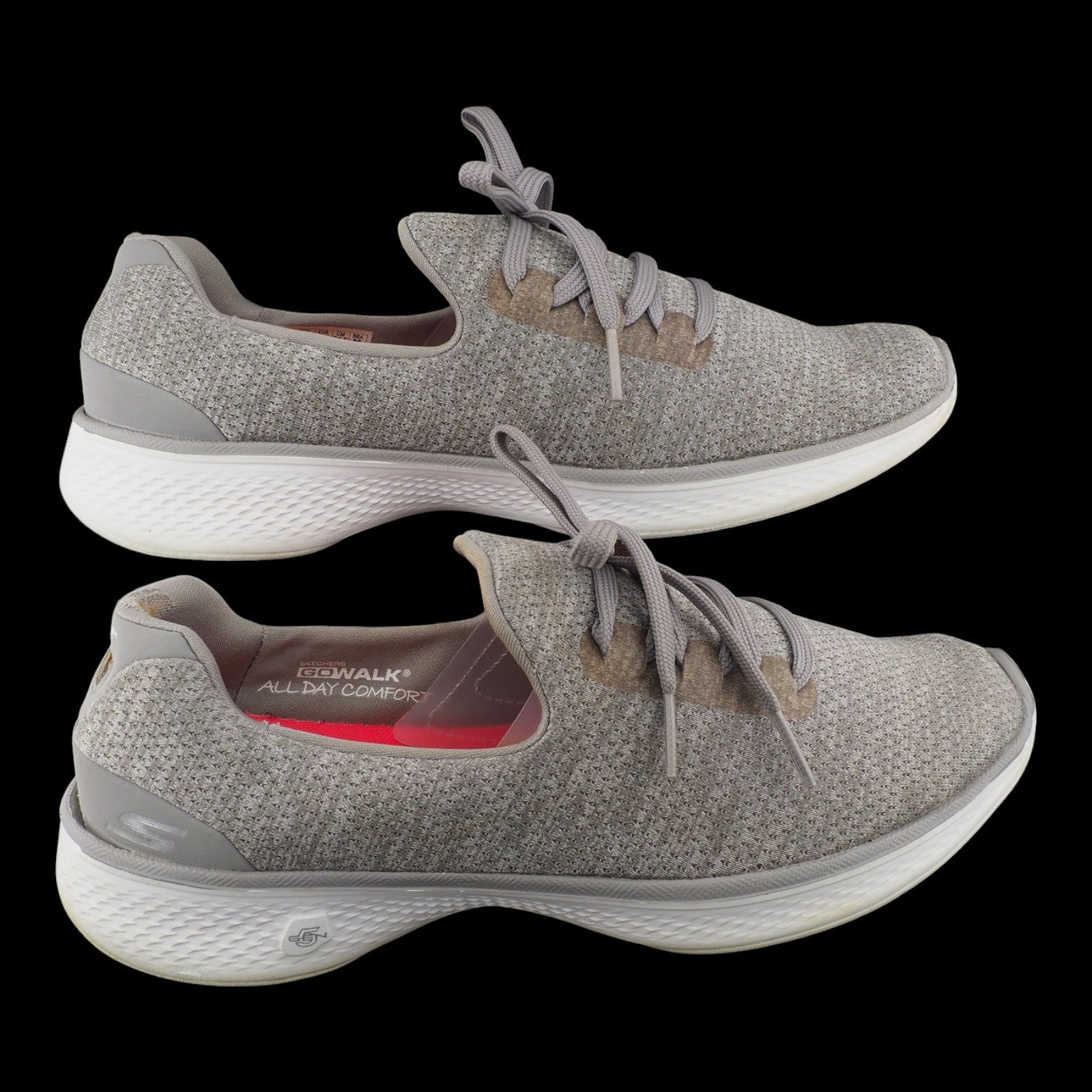 Skechers GoWalk 4 All Day Comfort Gray Walking Shoes 14901 Womens 7.5