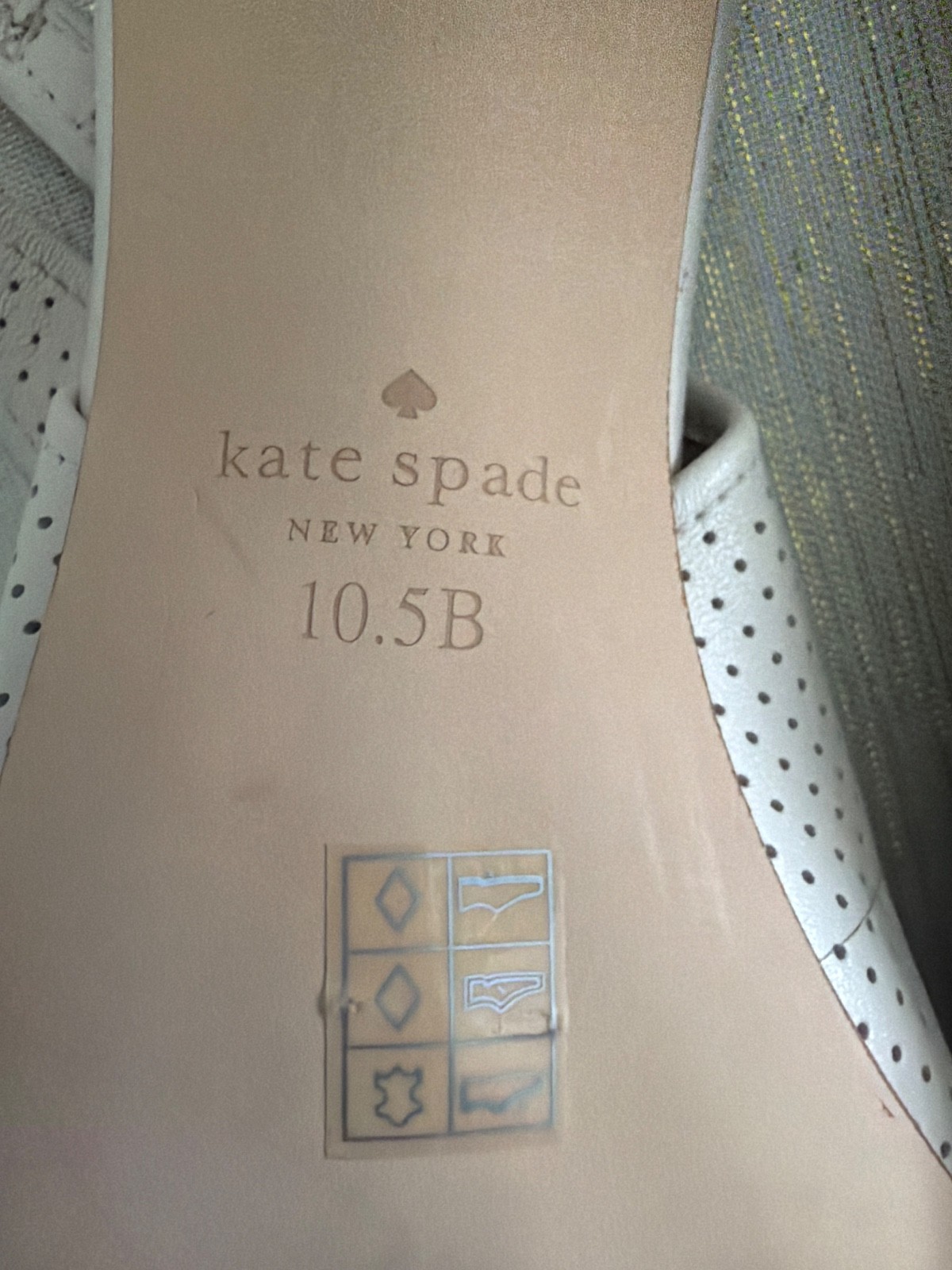 Kate Spade Trish Slingback w/ Kitten Heel Parchment Sz 10.5 $248 SOLD OUT!!