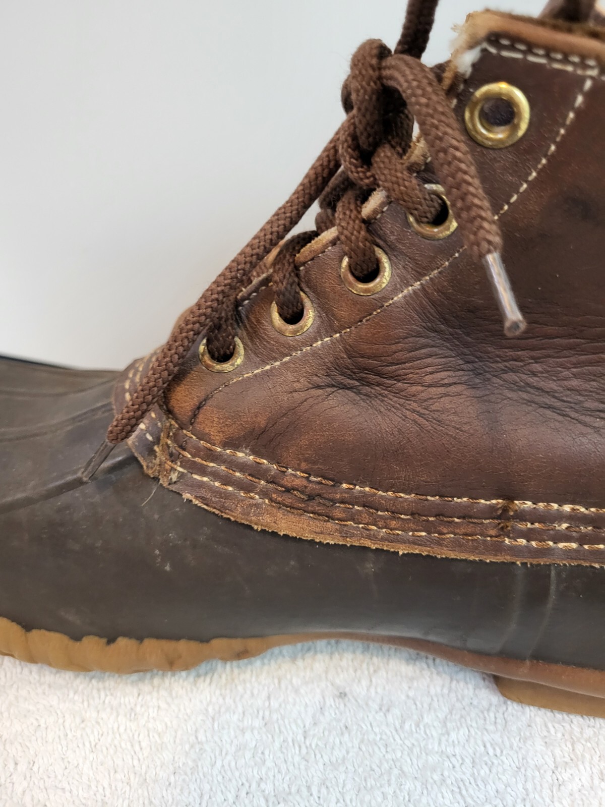Vintage LL Bean Boots Womens 8 Maine Waterproof Hunting Shoe Duck Boot