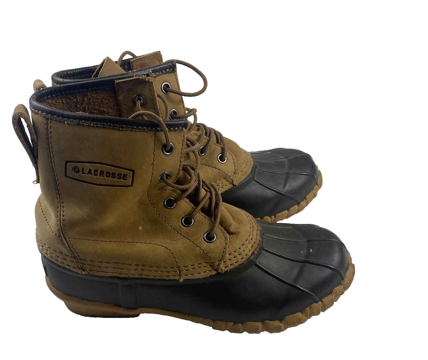 Lacrosse Uplander Boots Womens 8 Brown Waterproof Duck Winter Outdoor Shoes