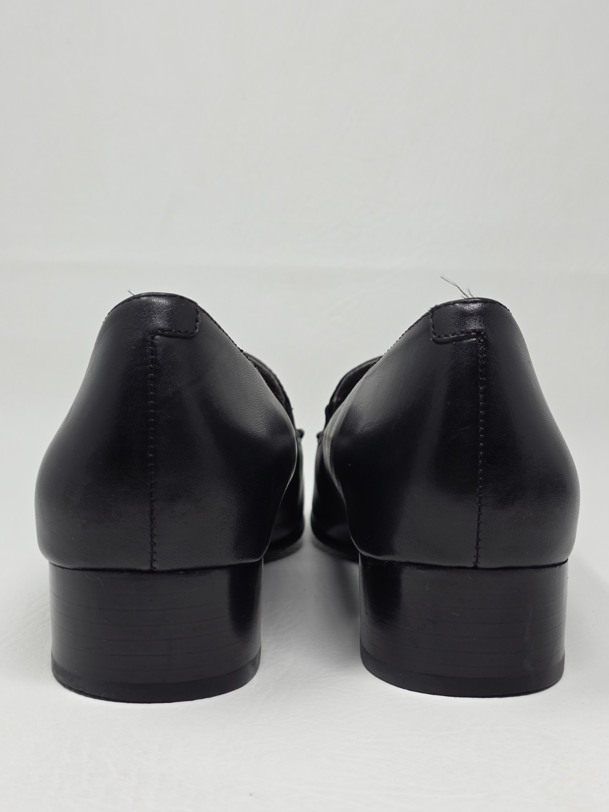 Ecco Women’s Size EU 41 US 10-10.5 Black Leather Flats Shoes Loafers Pre-owned