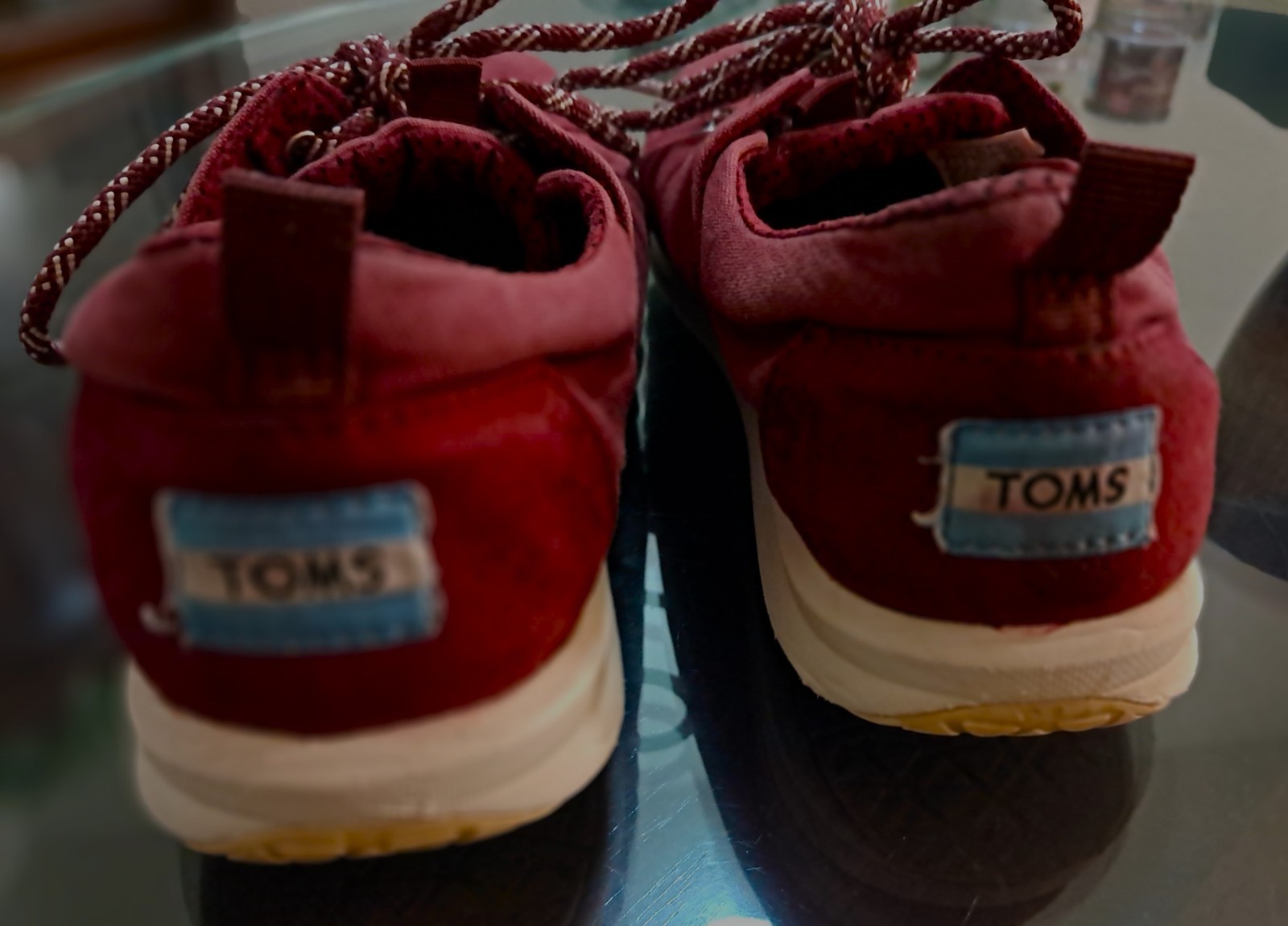 TOMS Del Rey Lace Up Womens Size 8 Sneakers Casual Shoes