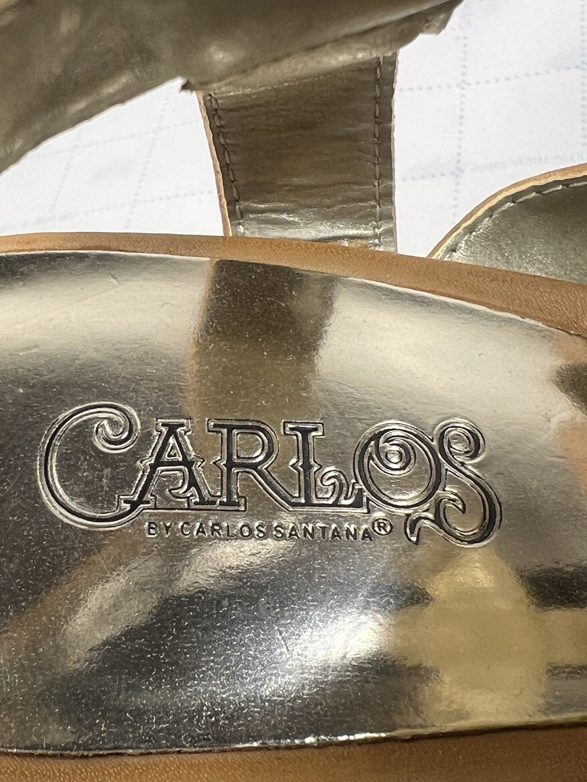 CARLOS BY CARLOS SANTANA “KAILA” Shoes Faux Leather Zip Wedge Size 8”
