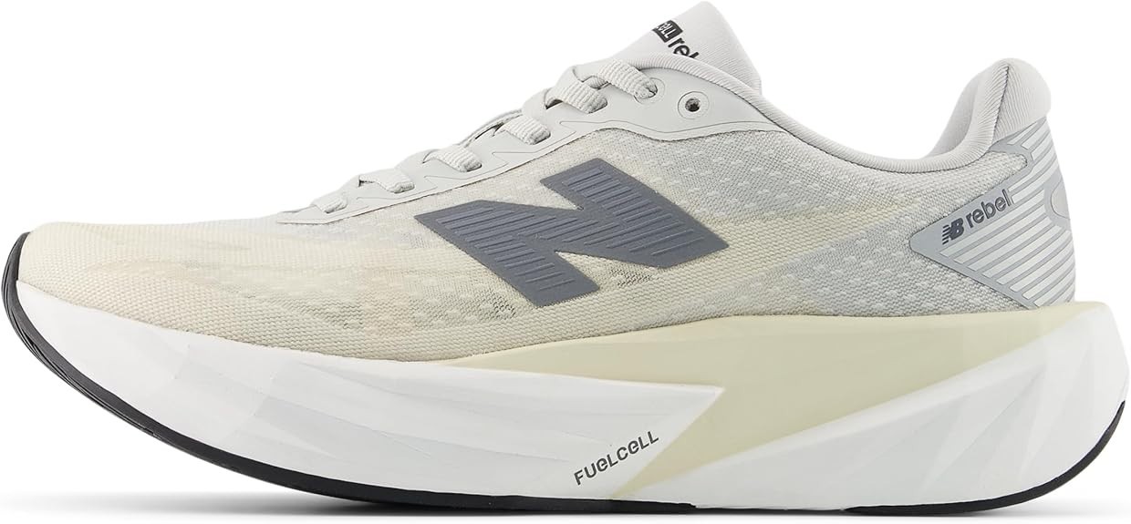 New Balance Women’s FuelCell Rebel V5 Linen/Grey Matter/White size 10.5. Men 9