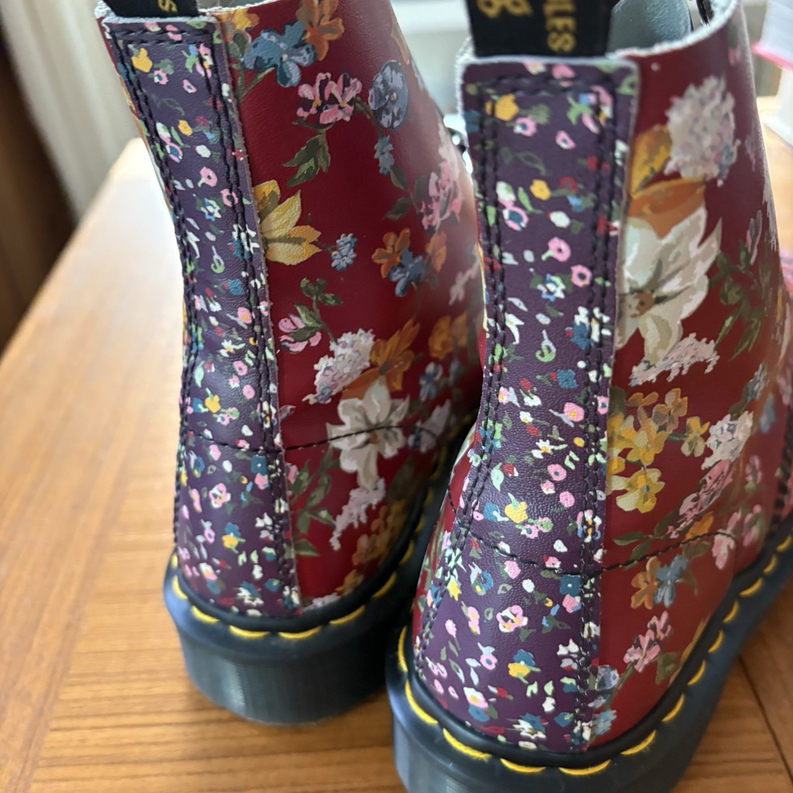 Dr. Martens 1460 Wanderlust Floral Pascal Leather Boots Docs NEW W9