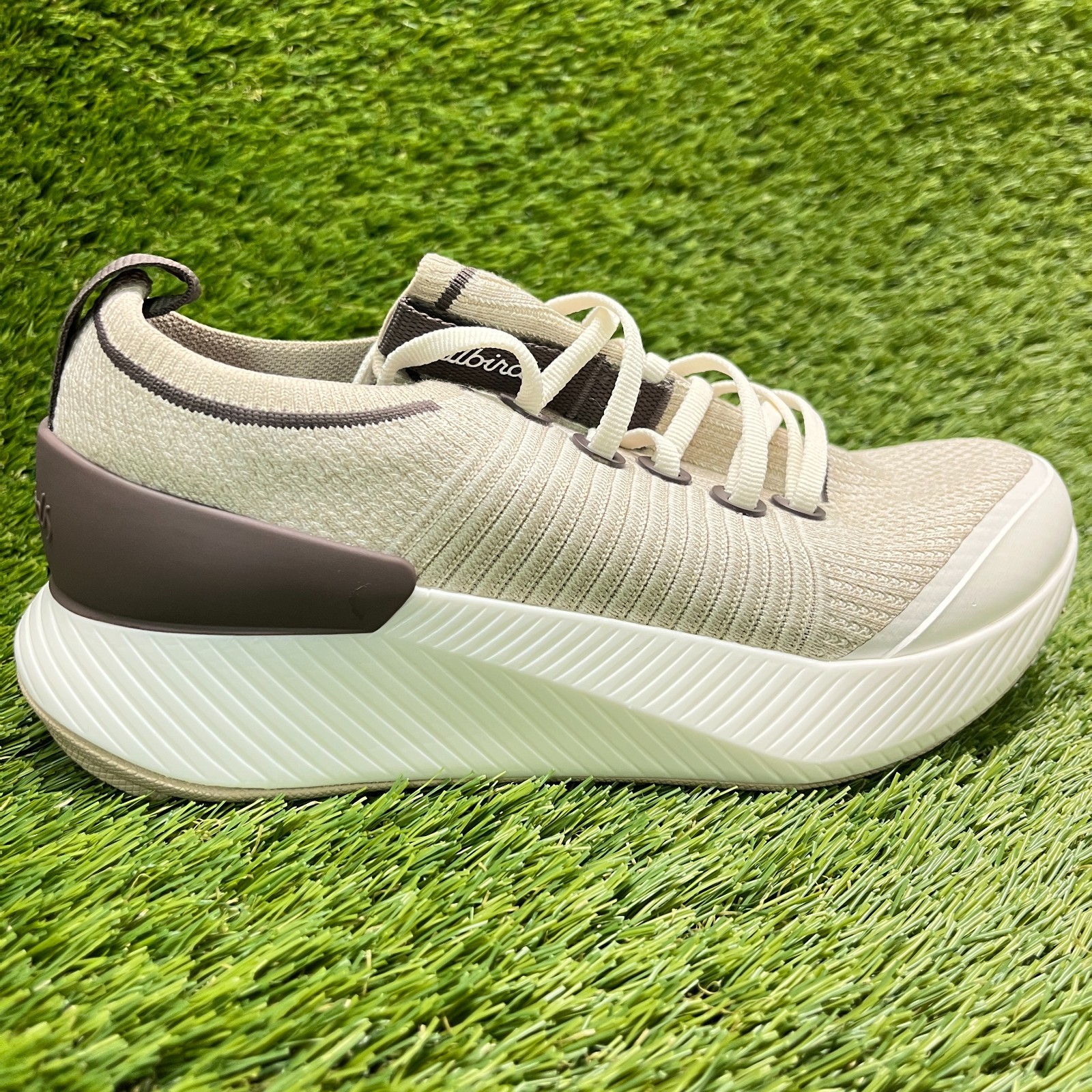 Allbirds Tree Glider Womens Size 7 Beige Brown Athletic Running Shoes Sneakers