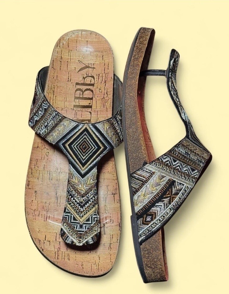Sam & Libby Boho Beaded Cork Sandals