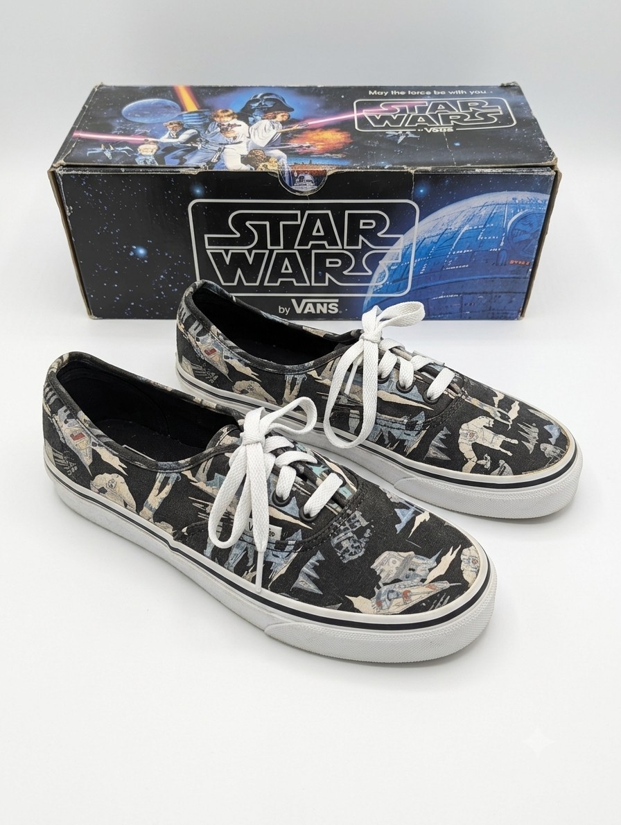 Vintage 2014 Vans Star Wars Authentic Dark side Empire Strikes Back Women’s 7.5