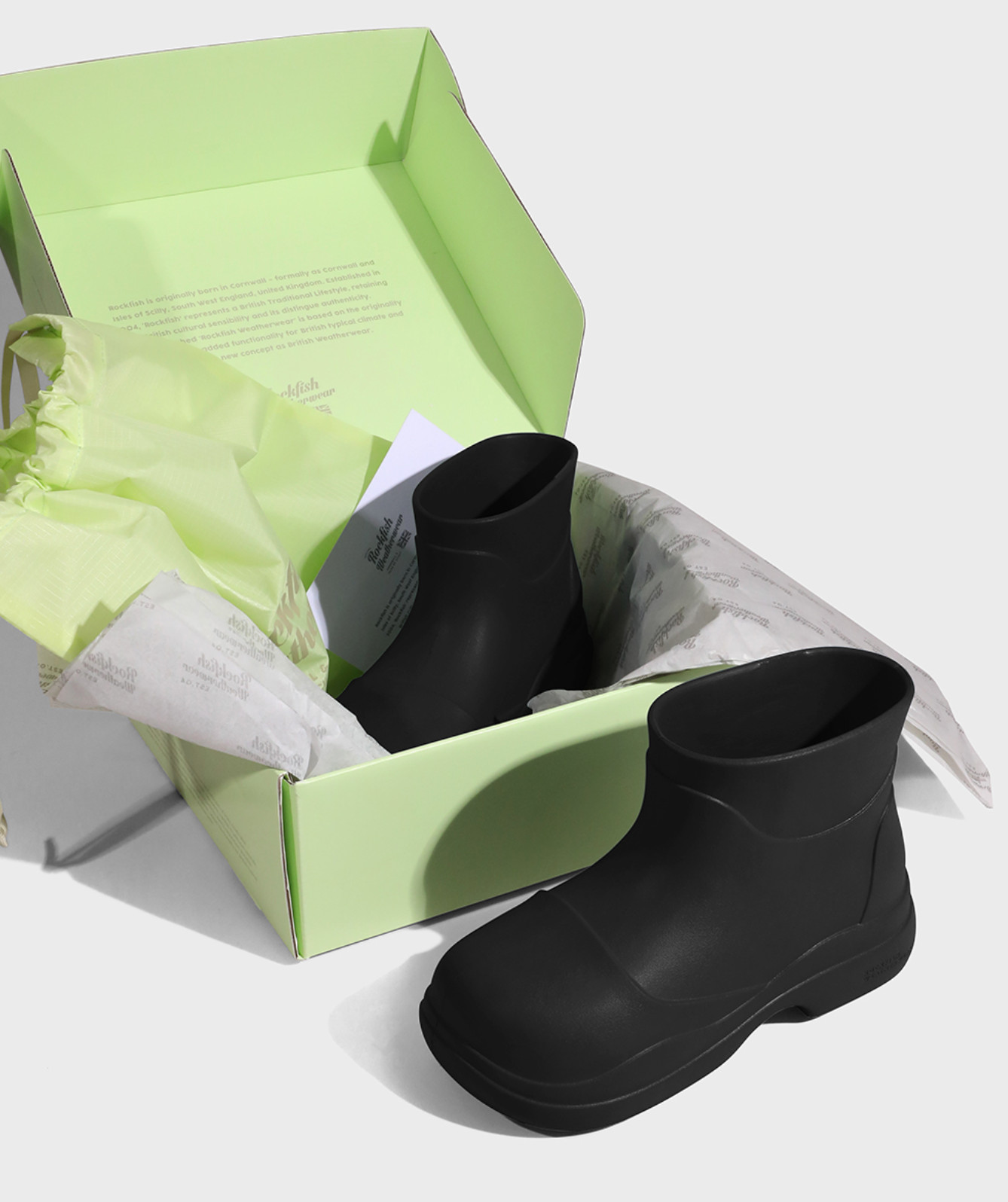 Rockfish Hayden Ultra Lightweight Ankle Rain Boots 7 colors Women US 5.5 230mm