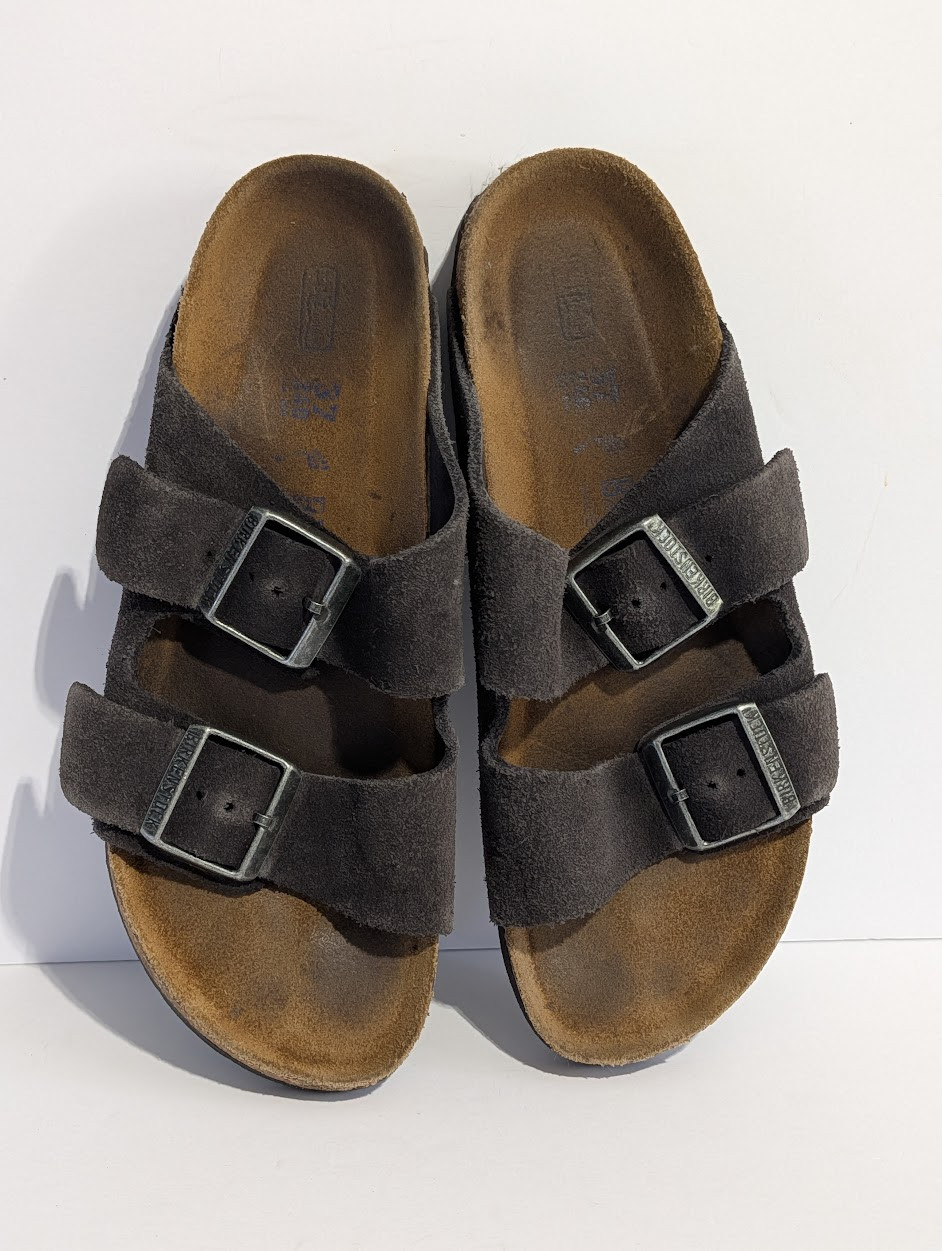 Women’s Birkenstock Arizona Suede Sandals Charcoal EU 37 US 6-6.5