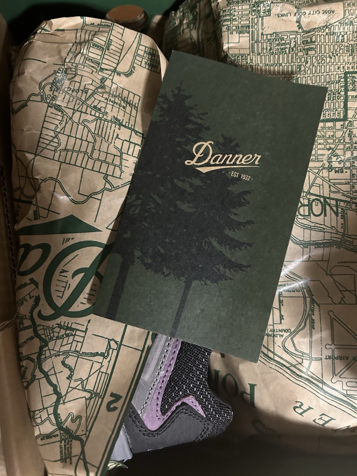 Women’s DANNER Boot Springfield Low Grey and Purple Size 9 NEW In Box