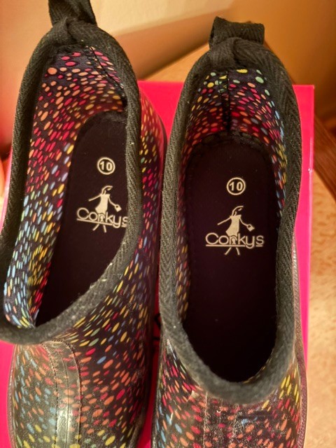 Corkys rain boots women’s size 10