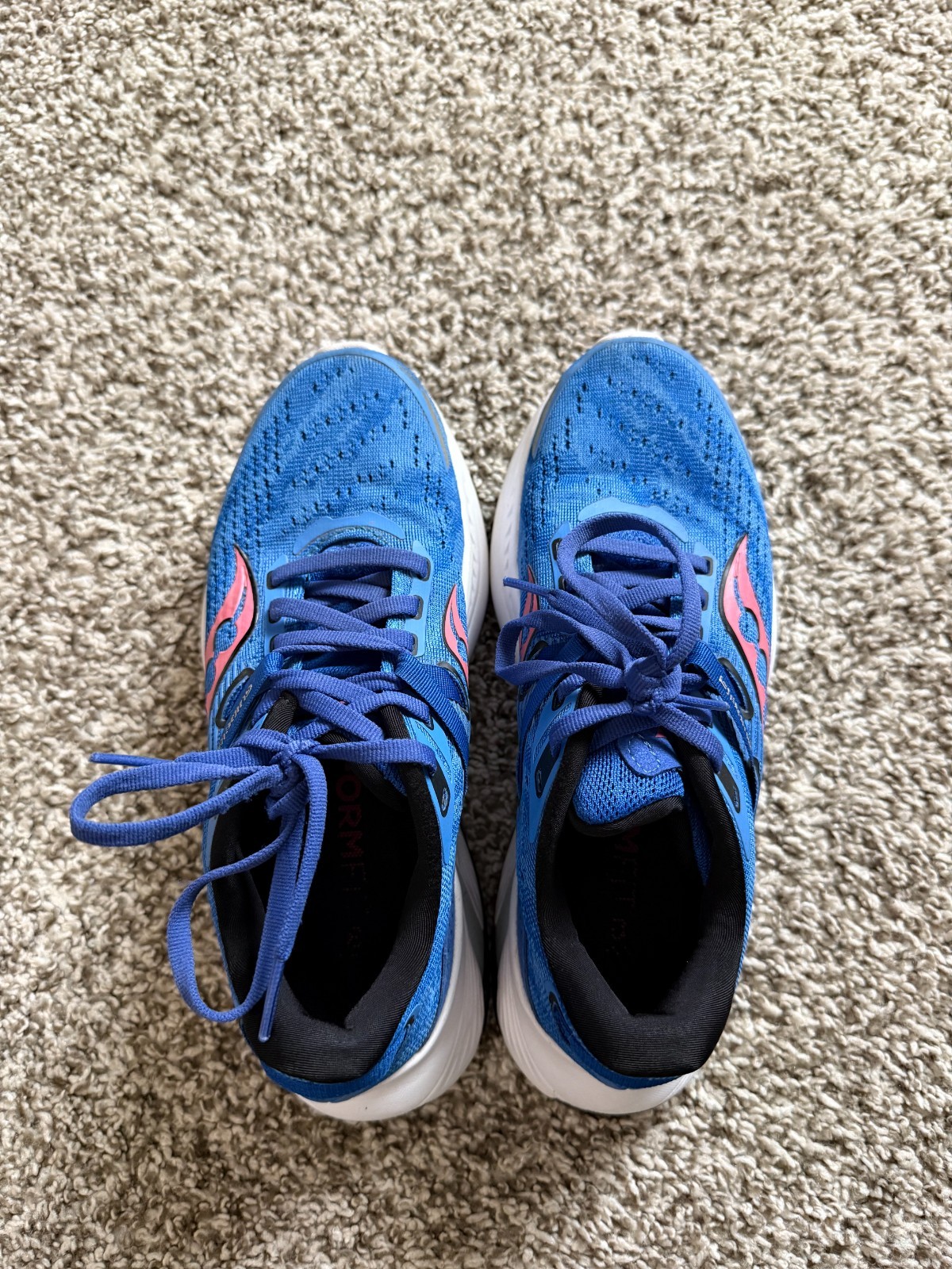 Womens Saucony Guide 16 Running Shoes Size 5.5 Color Bluelight and Black