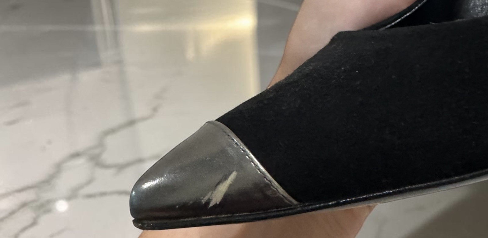 Pierre Hardy Women’s Black Silver Stiletto Pointed Toe Pumps Leather size 41