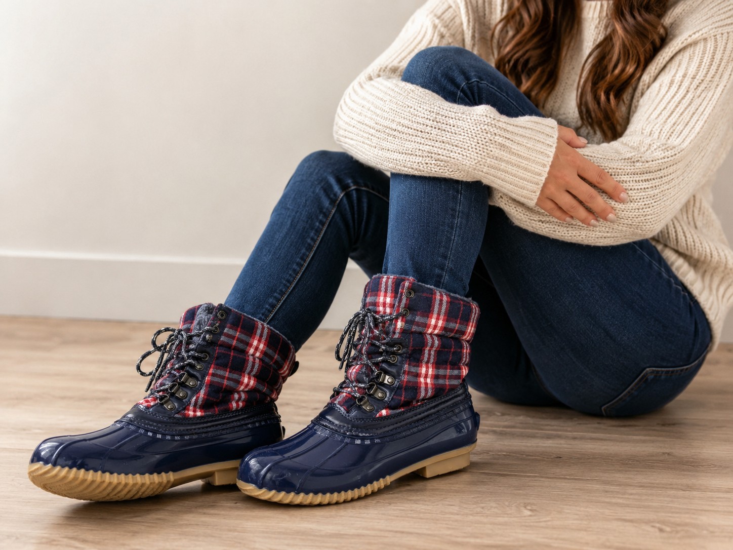 Ocean Coast Snow/Rain Boots Women’s Flannel Size 8