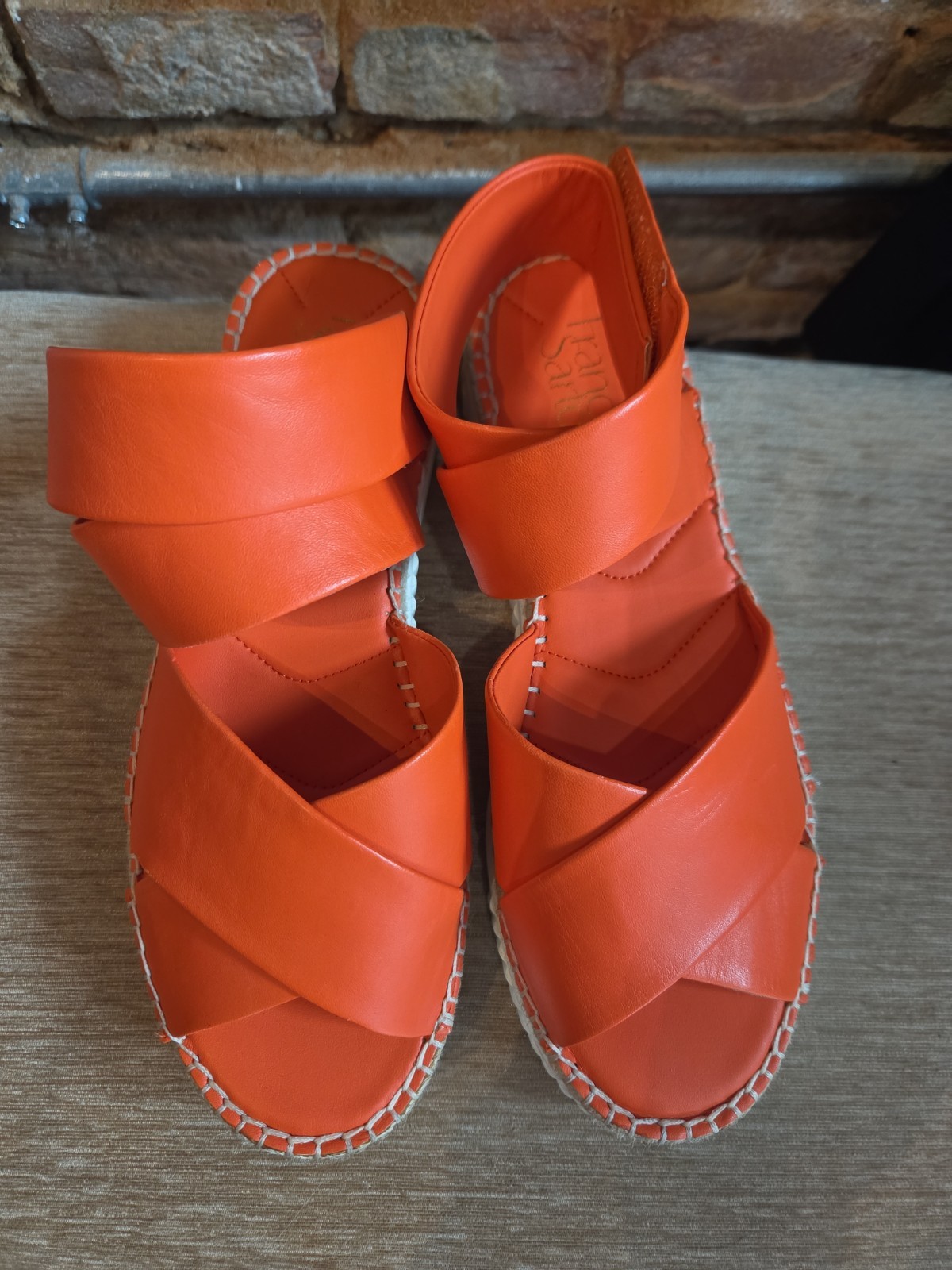 Franco Sarto Sienna Platform Wedge Sandal US 11 Orange
