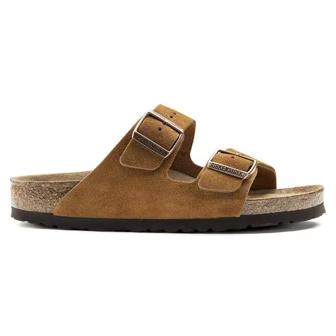 Birkenstock Arizona Mink Suede Leather Sandals Narrow/Wide EU 37-45 With Box