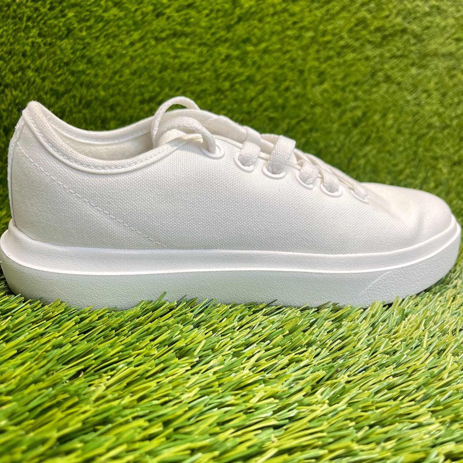 Allbirds Canvas Pipers 2 Womens Size 5.5 White Athletic Running Shoes Sneakers