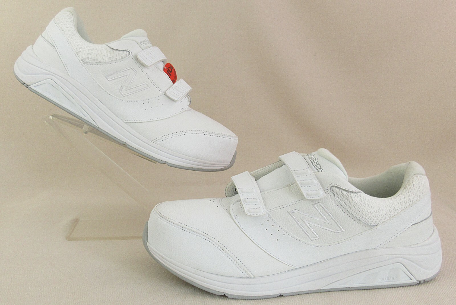 NEW! Women’s New Balance 928v2 Hook-N-Loop Walking Shoes White 13D Wide Width