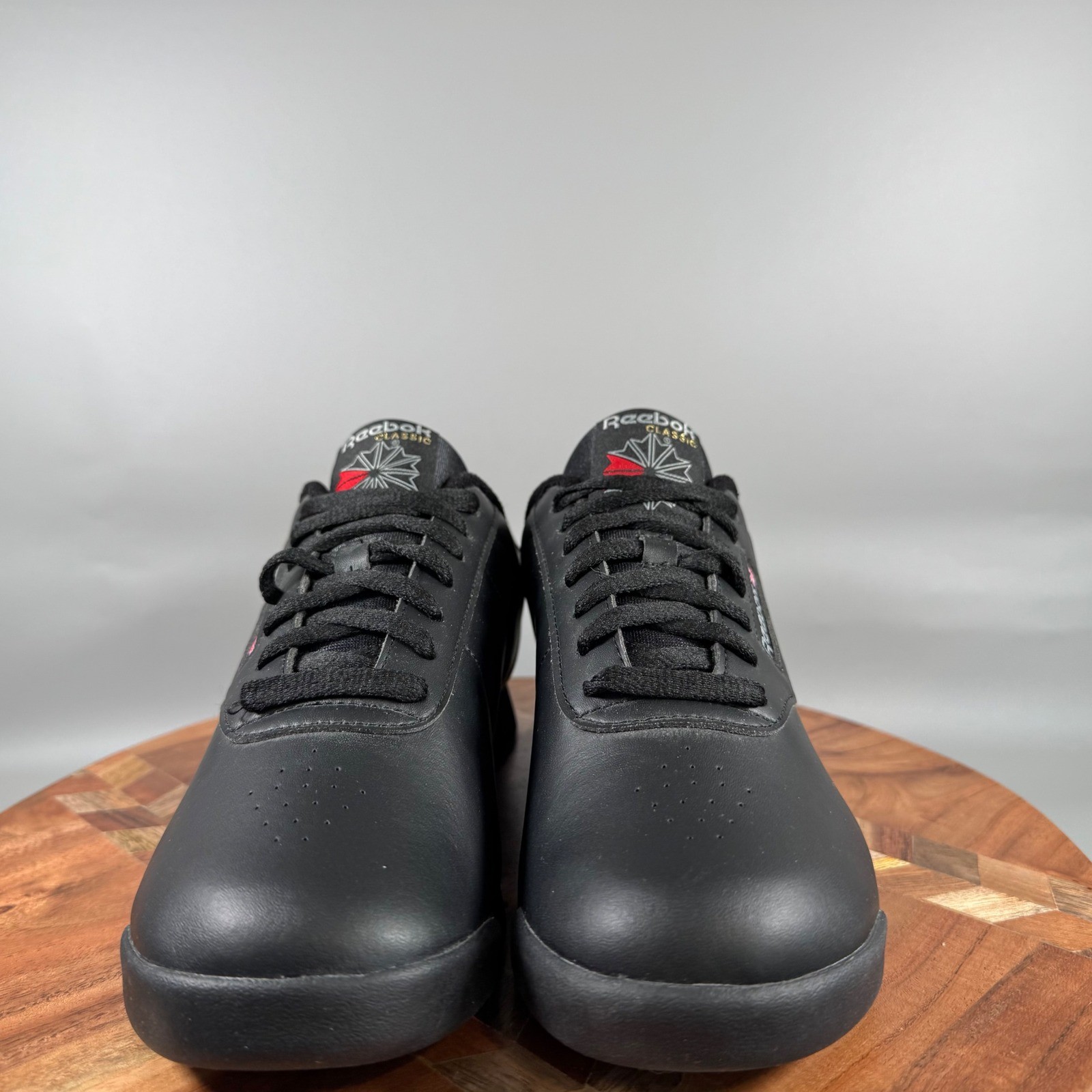 Reebok Classic Princess Womens 9 Black Synthetic Leather Sneakers 1000200037