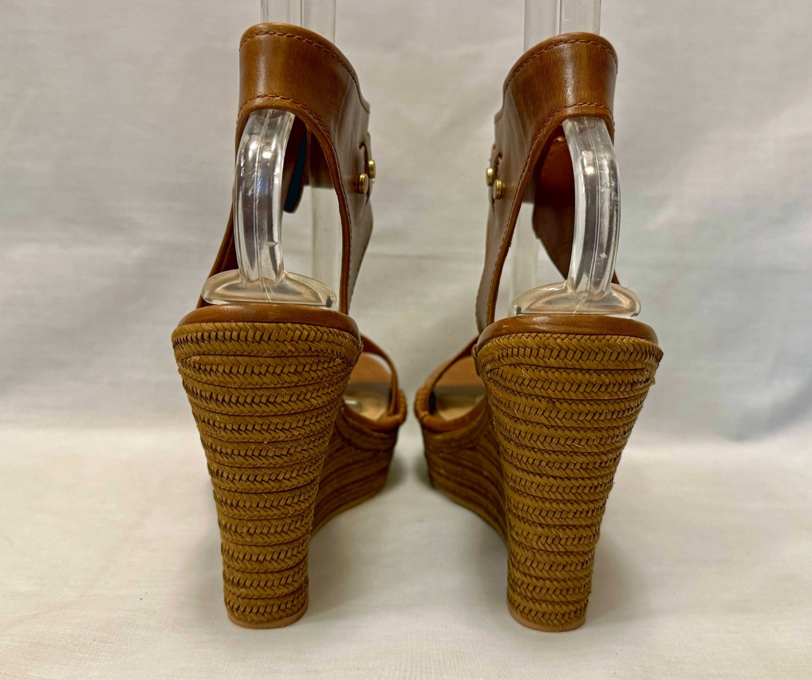 UGG Platform Leather Sandals Brown – Woven Wedge Ankle Strap Sandals
